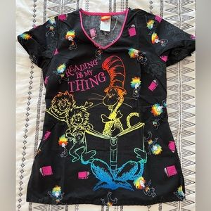 Cherokee Dr Seuss Scrub top